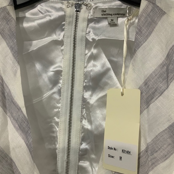 Striped High Low Linen Dress (see photos) - Picture 13 of 15